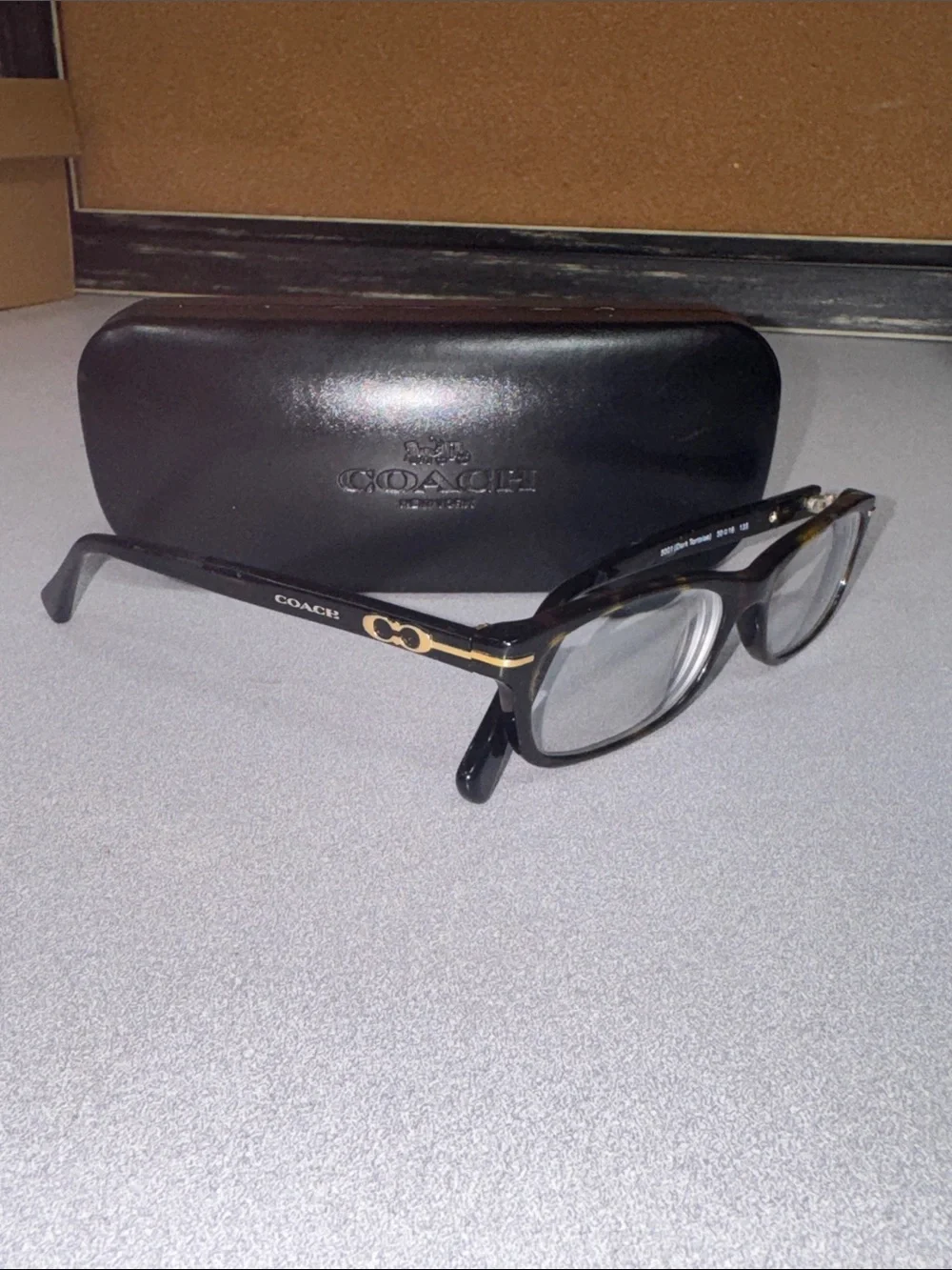 Coach Tortoiseshell Logo Reading Glasses
